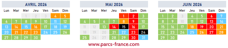 affluence Puy du Fou avril mai juin 2026