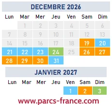 fréquentation Noël 2026 au Puy du Fou
