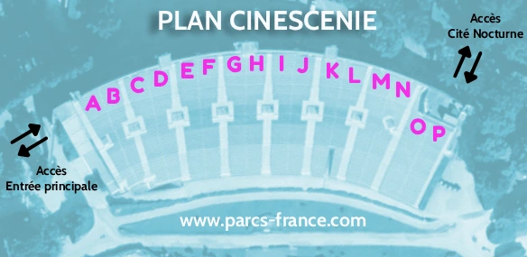 plan tribune placement Cinéscénie