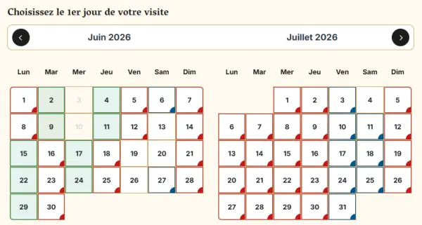 réservation par date Puy du Fou 2026