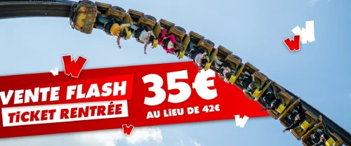 vente flash ticket rentrée 2025 walibi rhone alpes